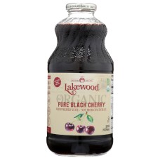 LAKEWOOD: Organic Pure Black Cherry Juice, 32 oz