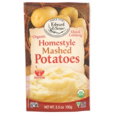 EDWARD & SONS: Mix Mashed Potato Home Style Organic, 3.5 oz