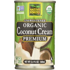 NATIVE FOREST: Organic Coconut Cream Premium Unsweetened, 5.4 oz