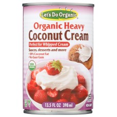 LETS DO ORGANICS: Organic Heavy Coconut Cream 30% Coconut Fat, 13.5 oz