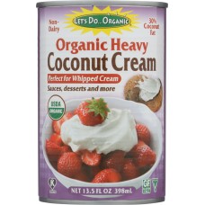 LETS DO ORGANICS: Organic Heavy Coconut Cream 30% Coconut Fat, 13.5 oz