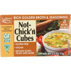 EDWARD & SONS: Not-Chick'n Natural Bouillon Cubes, 2.5 oz