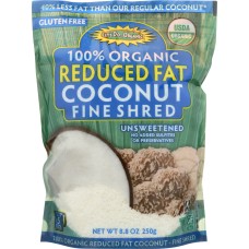 LETS DO ORGANICS: 100% Organic Reduced Fat Shredded Coconut, 8.8 oz
