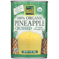 NATIVE FOREST: Organic Crushed Pineapple, 14 oz