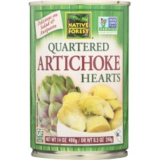 NATIVE FOREST: Quartered Artichoke Hearts, 14 oz