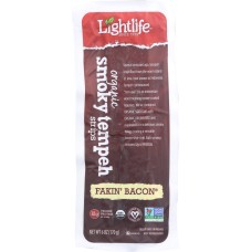 LIGHTLIFE: Organic Smoky Tempeh Strips Fakin' Bacon, 6 oz