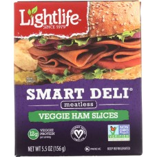 LIGHTLIFE: Smart Deli Plant Based Deli Slices Ham, 5.50 oz