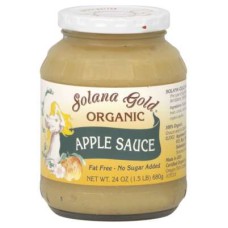 SOLANA GOLD: Organic Apple Sauce, 24 oz