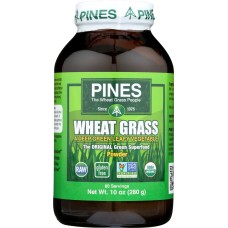 PINES WHEAT GRASS: Organic Wheat Grass Powder, 10 oz