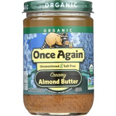 ONCE AGAIN: Nut Butter Almond Smooth Organic, 16 oz