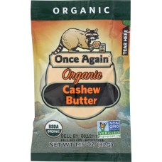 ONCE AGAIN: Cashew Butter Squeeze Pack Organic, 1.15 oz