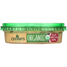 CEDAR'S: Organic Balsamic Caramelized Onion Hommus with Toppings, 10 oz