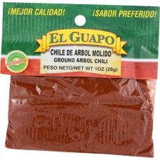 EL GUAPO: Chile de Arbol Molido Ground Chili, 1 oz