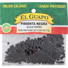 EL GUAPO: Whole Black Pepper, 0.63 oz