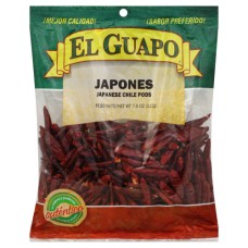 EL GUAPO: Spice Japanese Red Pepper Whole, 7.5 oz