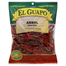 EL GUAPO: Spice Chili De Arbol Whole, 7.5 oz