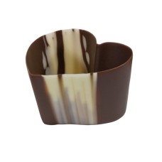 MONA LISA: Chocolate Cup Marbled Heart, 2.47 oz