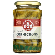 LES TRIOS PETITS: Cornichons Traditional, 12.4 oz