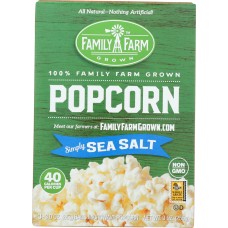 FAMILY FARM GROWN: Popcorn Simply Sea Salt 3 Ct, 9 oz