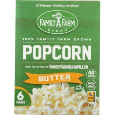 FAMILY FARM GROWN: Microwave Butter Popcorn 6 Count, 18 oz