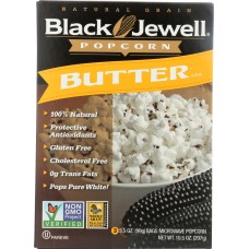 BLACK JEWELL: Premium Microwave Popcorn Butter 3 Bags, 10.5 oz