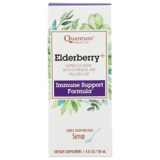 QUANTUM HEALTH: Elderberry Syrup Soothes & Quiets, 4 oz