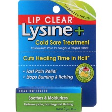 QUANTUM: Lip Clear Lysine + Cold Sore Treatment, 0.25 oz