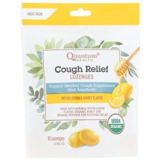 QUANTUM: Lozenges Cough Relief Lemon and Honey Organic, 18 ea