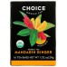 CHOICE TEA: Mandarin Ginger Herbal Tea, 16 bg
