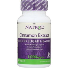 NATROL: Cinnamon Extract 1000 mg, 80 Tablets