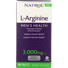 NATROL: L-Arginine 3000 mg, 90 tablets