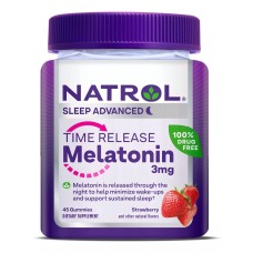 NATROL: Time Release Melatonin Gummy 3mg, 45 pc