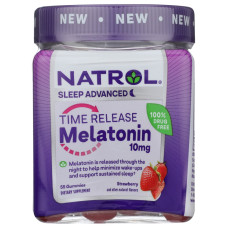NATROL: Time Release Melatonin Gummies 10mg, 55 pc NATROL: Time Release Melatonin Gummies 10mg, 55 pc