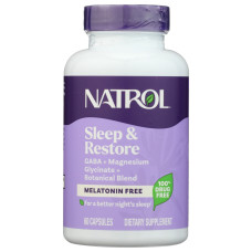 NATROL: Sleep and Restore Melatonin Free, 60 cp NATROL: Sleep and Restore Melatonin Free, 60 cp