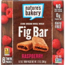NATURE'S BAKERY: Stone Ground Whole Wheat Raspberry Fig Bar, 12 oz