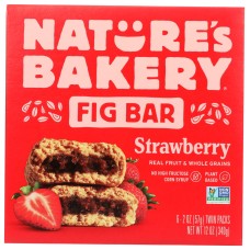 NATURES BAKERY: Bar Fig Ww Strwbrry 6Ct, 12 oz