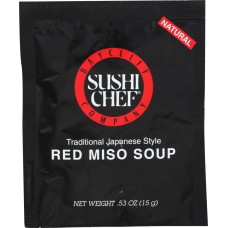 SUSHI CHEF: Soup Red Miso Traditional Japanese Style, 0.53 Oz