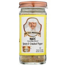 CHEF PAUL PRUDHOMME'S MAGIC SEASONING BLENDS:  Lemon And Cracked Pepper, 2 oz