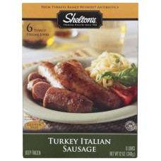 SHELTON'S POULTRY: Turkey Italian Sausage, 12 oz