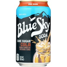 BLUE SKY: Cane Sugar Soda Cola 6-12oz, 72 oz