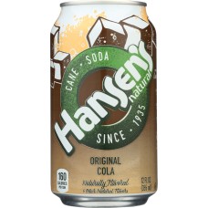 HANSEN: Cane Soda Original Cola 6-12oz, 72 oz