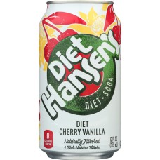 HANSEN: Diet Soda Cherry Vanilla 6-12oz, 72 oz