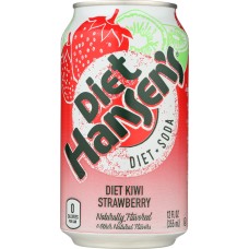 HANSEN: Diet Soda Kiwi Strawberry 6-12oz, 72 oz