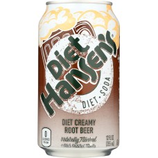 HANSEN: Creamy Root Beer Diet Soda 6-12oz, 72 oz