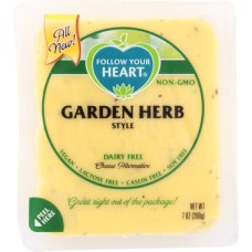 FOLLOW YOUR HEART: Garden Herb Style Block Cheese Alternative, 7 oz