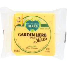 FOLLOW YOUR HEART: Garden Herb Style Cheese Alternative Slices, 7 oz