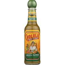 CHOLULA: Green Pepper Hot Sauce, 5 oz