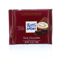 RITTER SPORT: Dark Chocolate 50% Cocoa, 3.5 oz