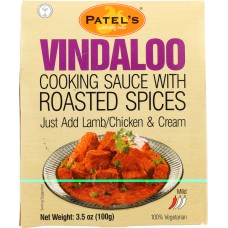 PATEL: Sauce Vindaloo With Roasted Spicy, 3.53 oz