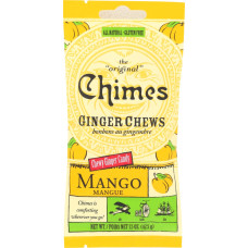 CHIMES: Ginger Chews Mango Bag, 1.5 oz CHIMES: Ginger Chews Mango Bag, 1.5 oz
